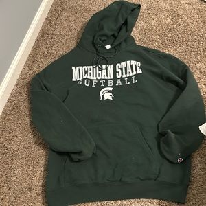 Michigan State Softball Sweatshirt ( Champions Brand) (Size XL)